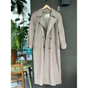 Vintage London Fog Made in USA Women’s 8 Regular Tan Trench Coat Removable Liner